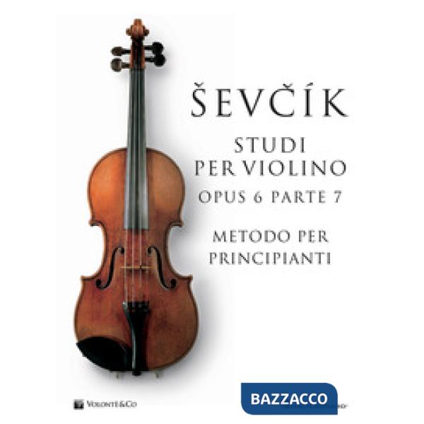 Sevcik violin studies Opus 6 Part 7. Ediz. italiana