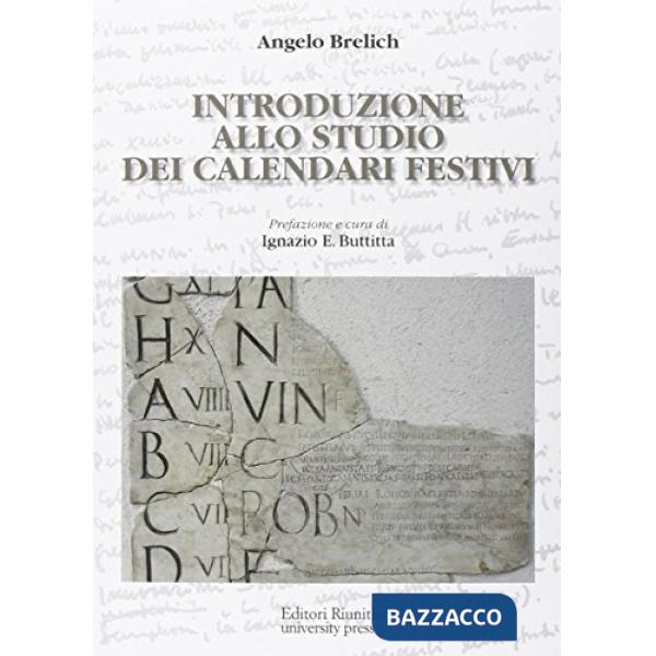 Introduzione allo studio dei calendari festivi