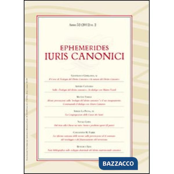 Ephemerides Iuris canonici (2012). Vol. 2