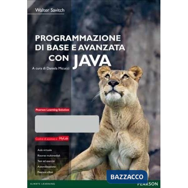 PROGRAMM BASE AVANZ JAVA LIBRO + MYLAB + ETEXT