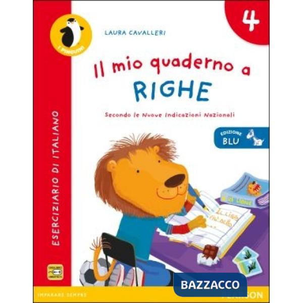 MIO QUADERNO A RIGHE 4 ED. BLU