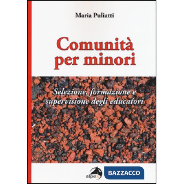Comunità per minori. Selezione, formazione e supervisione degli educatori