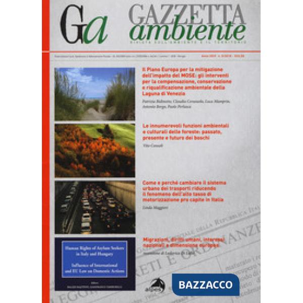Gazzetta ambiente. Rivista sull'ambiente e il territorio (2018). Vol. 5