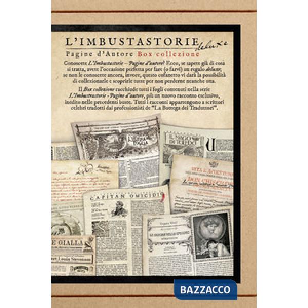 Imbustastorie. Pagine d'autore. Deluxe box (L')