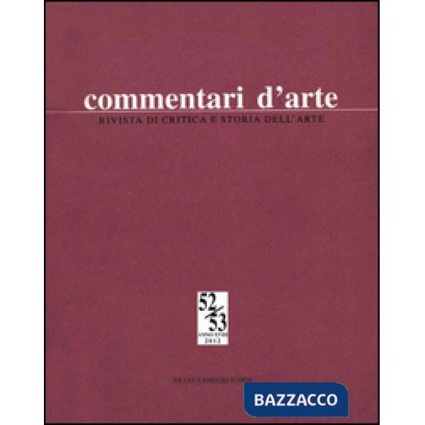 Commentari d'arte (2012) voll. 52-53