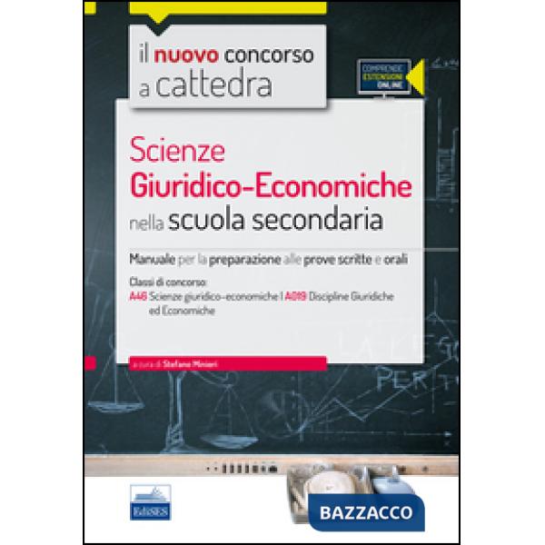 CC 4/16 scienze giuridico-economiche nella scuola secondaria. Manuale per le pro