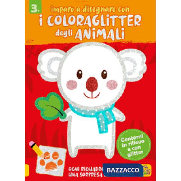 Imparo a disegnare con i coloraglitter degli animali. Ediz. illustrata
