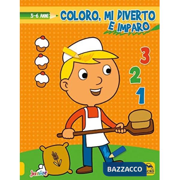 Coloro, mi diverto e imparo. Da 5 a 6 anni