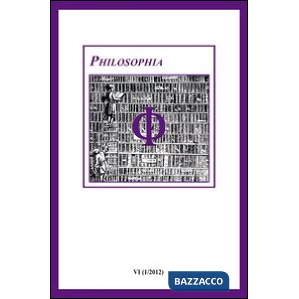 Philosophia. Bollettino della società italiana di storia della filosofia (2012).