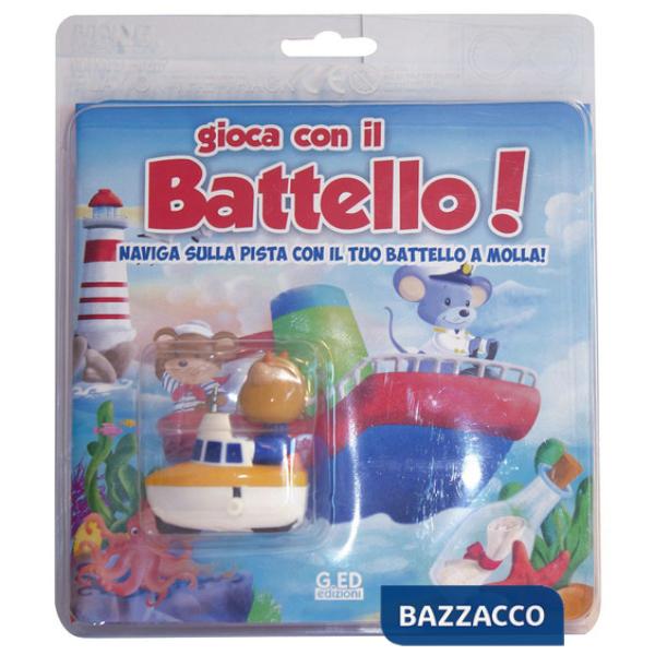 Gioca con il battello! Naviga sulla pista con il tuo battello a molla! Con gadge