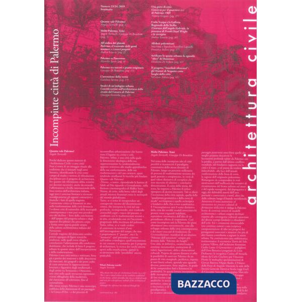 Architettura civile (2019). Vol. 23-24: Incompiute città di Palermo