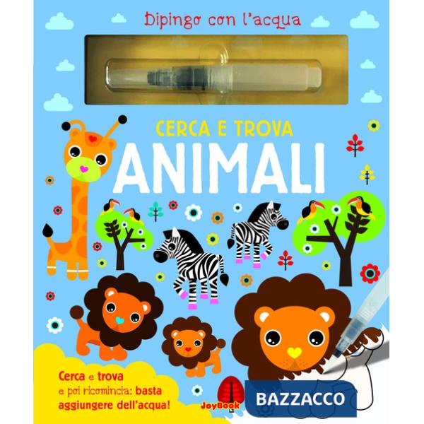 Cerca e trova animali. Dipingo con l'acqua. Con pennarello ad acqua
