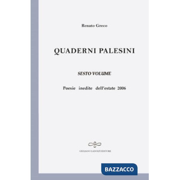 Quaderni palesini. Vol. 6