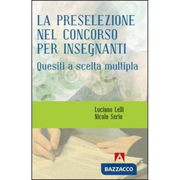 Preselezione nel concorso per insegnanti (La)