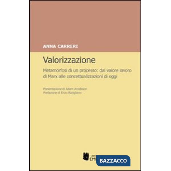 Valorizzazione. Metamorfosi di un processo. Dal valore lavoro di Marx alle conce