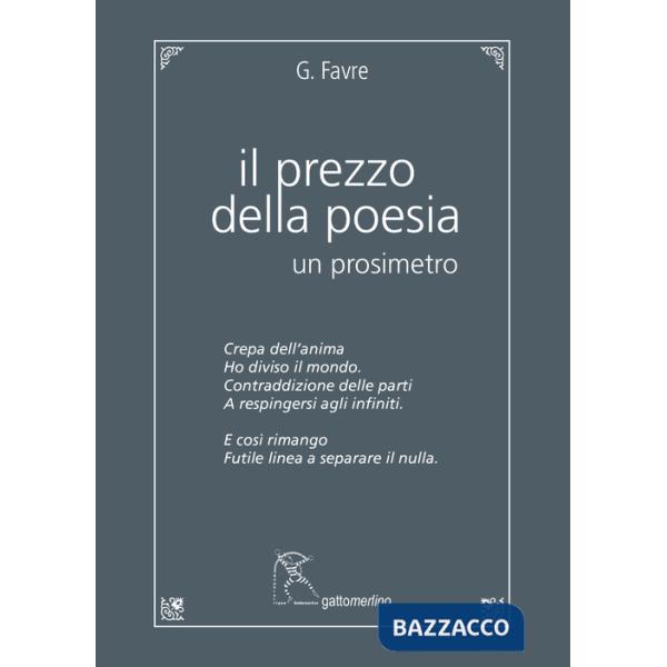 Prezzo della poesia. Un prosimetro (Il)