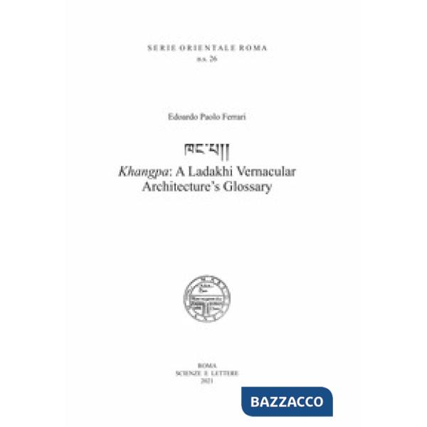 Khangpa: a Ladakhi vernacular architecture's glossary