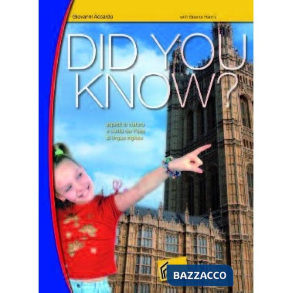DID YOU KNOW? ASPETTI DI CULTURA E CIVILTA' DEI PAESI DI LINGUA INGLE