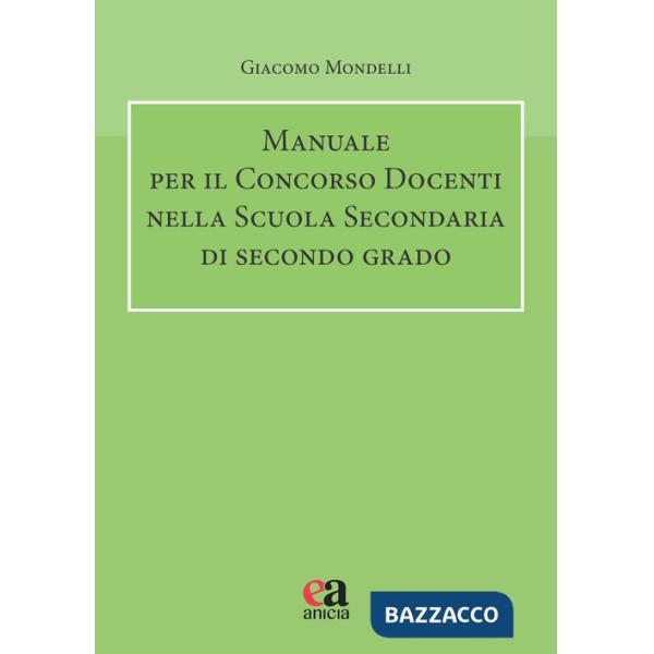 Manuale per il concorso docenti nella scuola secondaria di secondo grado