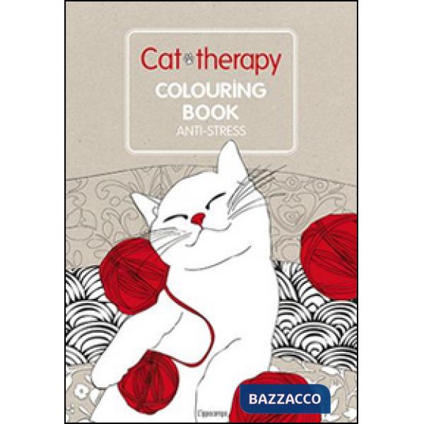 Cat therapy. Colouring book anti-stress