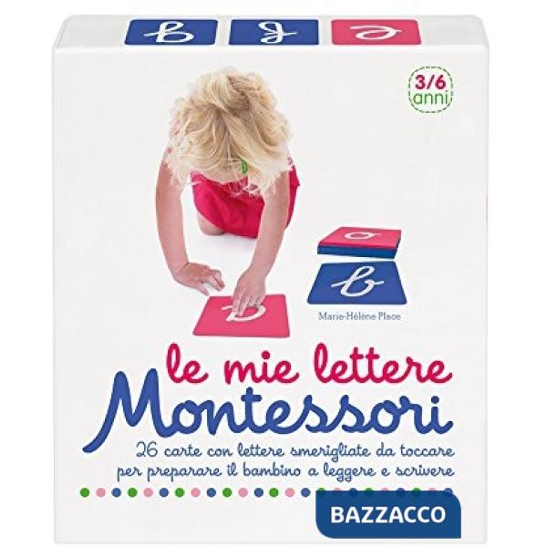 Mie lettere Montessori. 26 carte con lettere smerigliate da toccare per preparare il bambino a leggere e scrivere (Le)