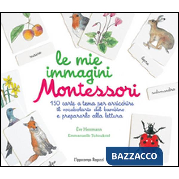 Mie immagini Montessori. 150 carte a tema per arricchire il vocabolario del bambino e prepararlo alla lettura. Ediz. illustrata 