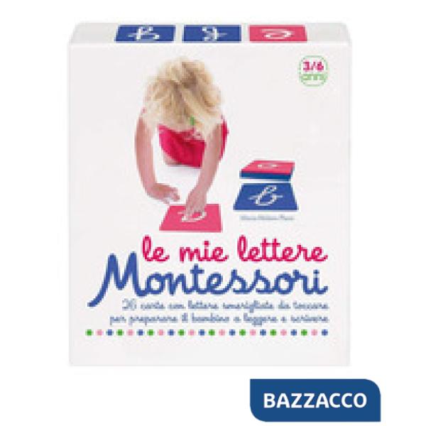 Mie lettere Montessori. 26 carte con lettere smerigliate da toccare per preparare il bambino a leggere e scrivere. Con 26 Carte 