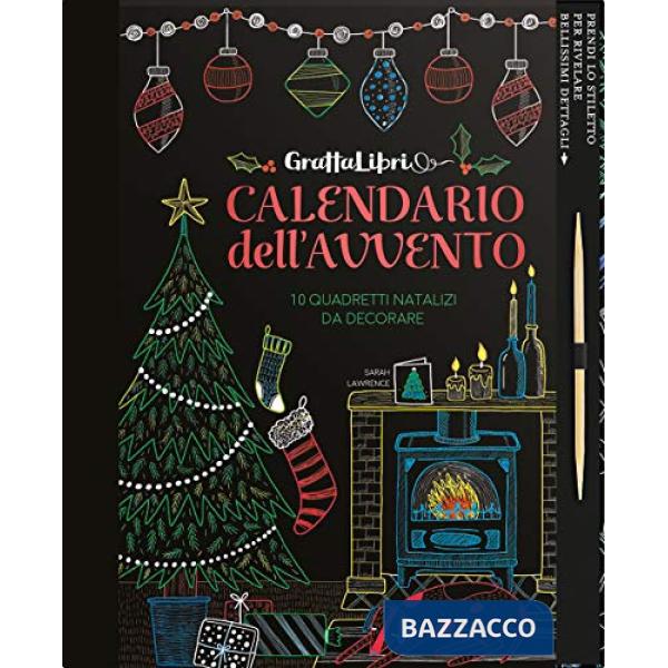 Grattalibri. Calendario dell'avvento. 10 quadretti natalizi da decorare. Con gadget