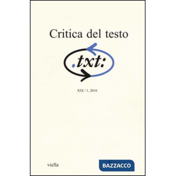 Critica del testo
