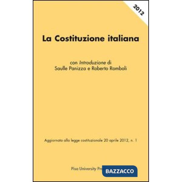 Costituzione italiana (La). Vol. 1