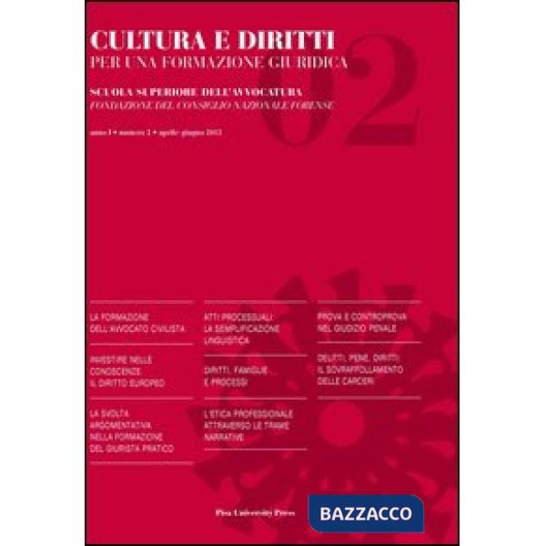 Cultura e diritti. Per una formazione giuridica (2012). Vol. 2