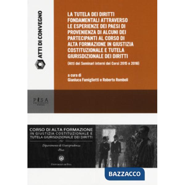 Esperienze di tutela dei diritti fondamentali a confronto. Seminario interno del Corso di Alta Formazione in Giustizia costituzi