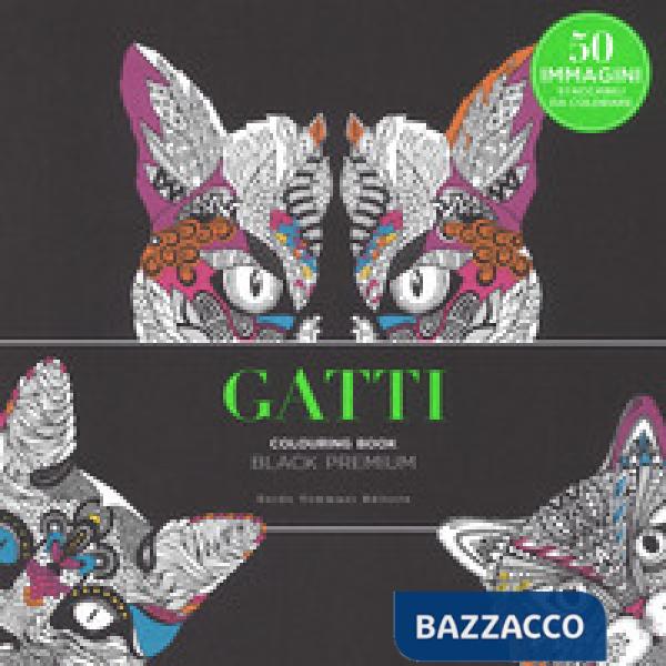 Gatti. Black premium. Colouring book antistress