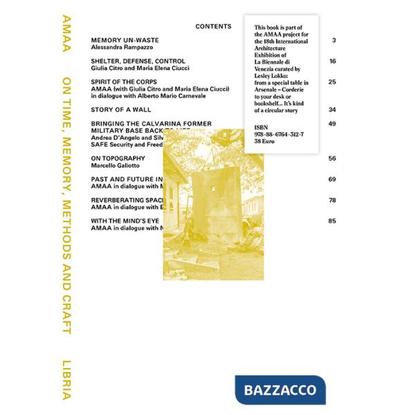 On Time, Memory, Methods and Craft. AMAA