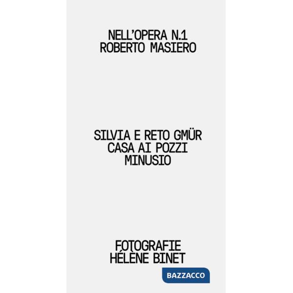 Silvia e Reto Gmür. Casa ai Pozzi, Minusio