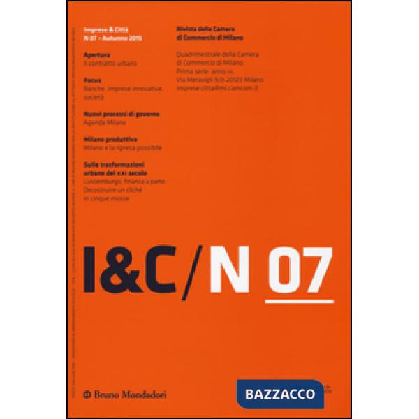 Imprese & città (2015). Vol. 7