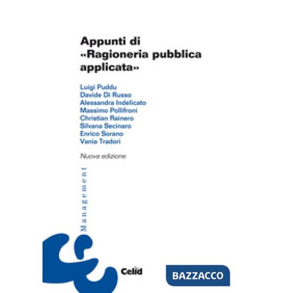 Appunti di «ragioneria pubblica applicata»