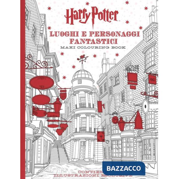 Harry Potter. Luoghi e personaggi fantastici. Maxi colouring book. Ediz. illustrata