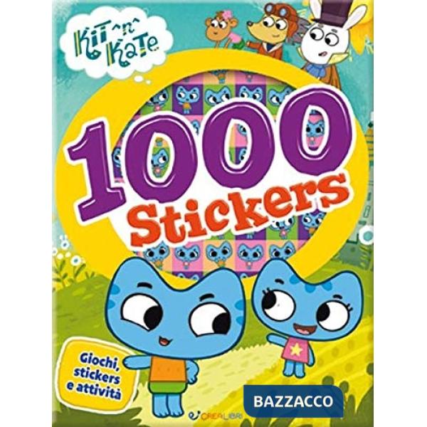 1000 stickers. Kit N Kate. Con adesivi. Ediz. a colori