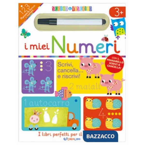 Miei numeri. Scrivo&riscrivo. Ediz. a colori. Con pennarello (I)