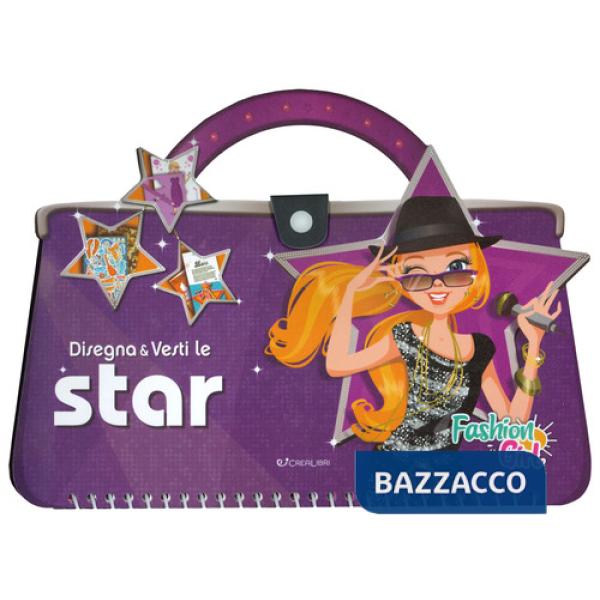 Disegna e vesti le star. Fashion girl. Con adesivi. Ediz. a colori. Ediz. a spirale