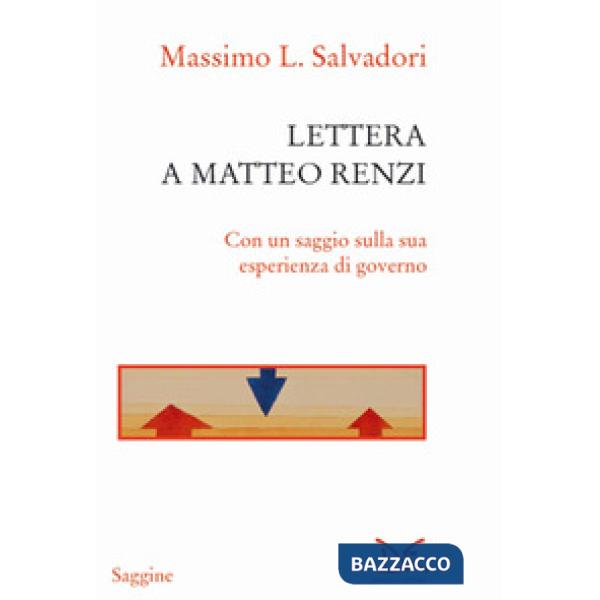 Lettera a Matteo Renzi. Con un saggio sulla sua esperienza di governo