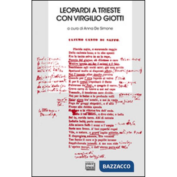 Leopardi a Trieste con Virgilio Giotti