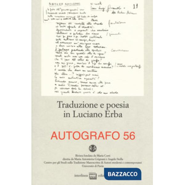 Traduzione e poesia in Luciano Erba