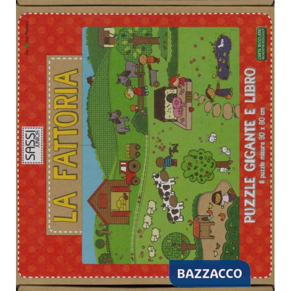 Fattoria. Puzzle gigante. Ediz. illustrata. Con libro (La)