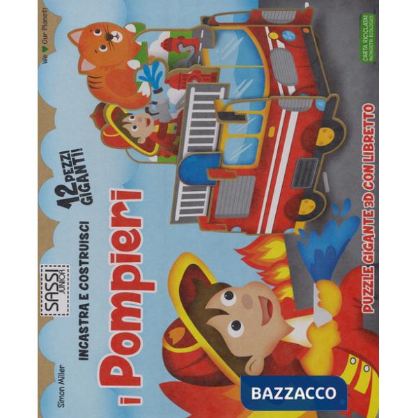 Pompieri. Incastra e costruisci. Libro puzzle (I)