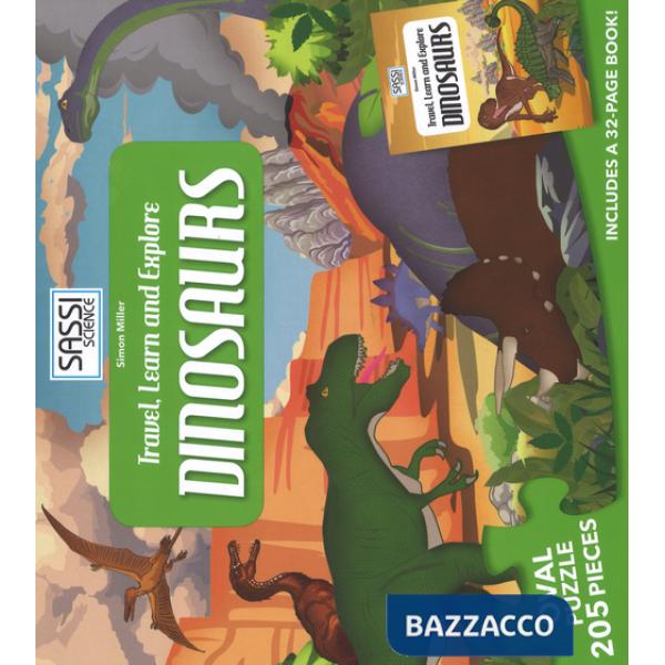 Dinosaurs. Travel, learn and explore. Libro puzzle