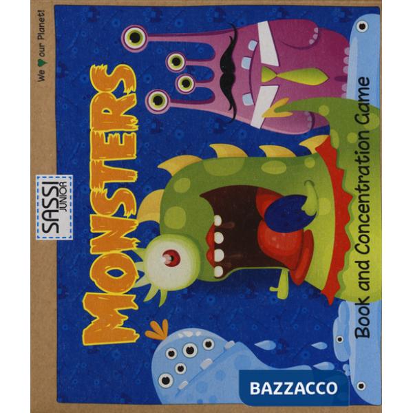 Monsters. Book and concentration game. Con gadget
