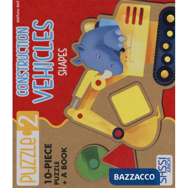 Construction vehicles. Shapes. Libro puzzle gigante. Ediz. illustrata. Con puzzle