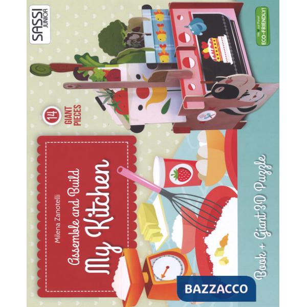 My little kitchen. Assemble and build. Libro puzzle